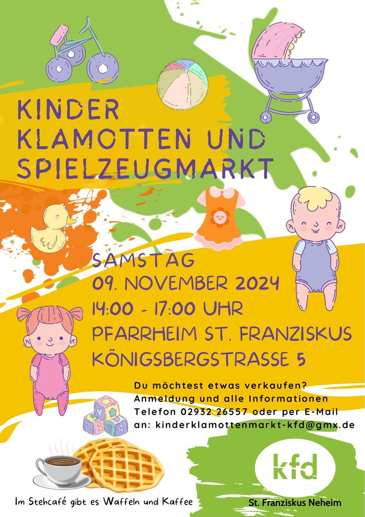 Kinderklamottenmarkt / Copyright: kfd - Gabriele Kaufhold